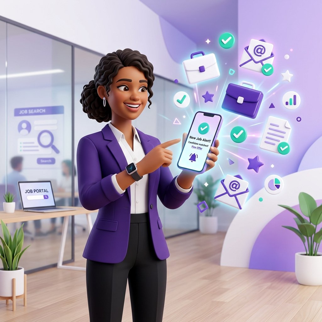 Job Alert Notification Illustration